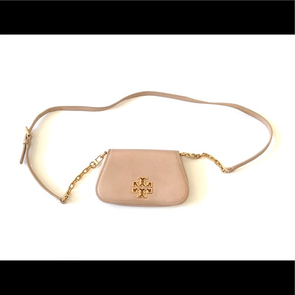 Tory Burch Handbags - Tory Burch Nude Leather Crossbody Bag